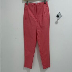 Chic Coral Skinny Trousers